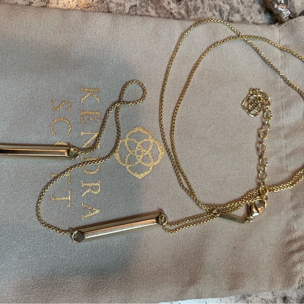 Kendra Scott Gold Shelton Y Necklace